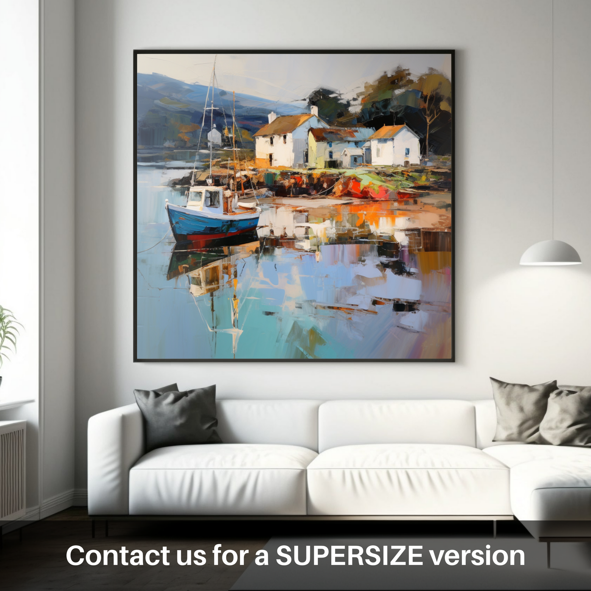 Huge supersize print of Tayvallich Harbour, Argyll