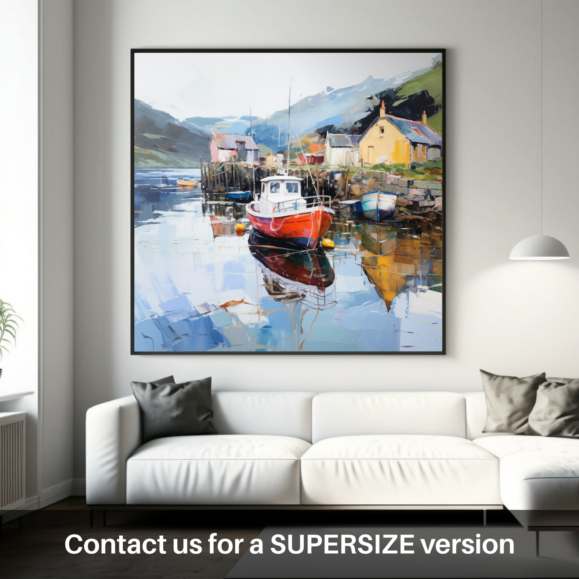 Huge supersize print of Tayvallich Harbour, Argyll