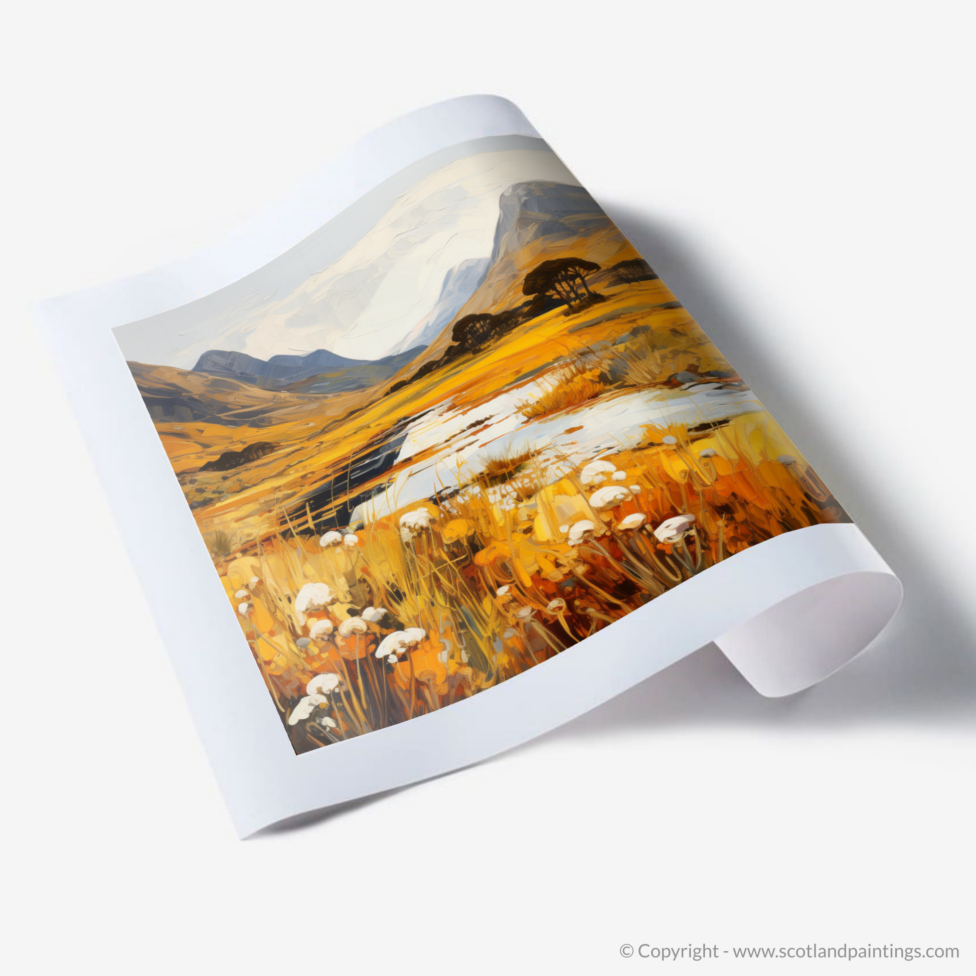 Art Print of Golden bracken in Glencoe