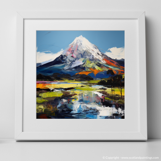 Painting and Art Print of Schiehallion. Schiehallion's Essence: An Expressionist Ode to Scottish Munros.