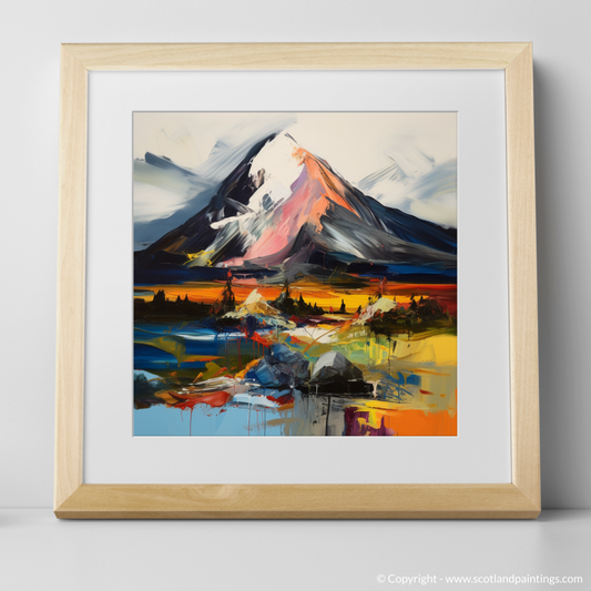 Painting and Art Print of Schiehallion. Schiehallion Reimagined: An Expressionist Tribute to the Scottish Munros.