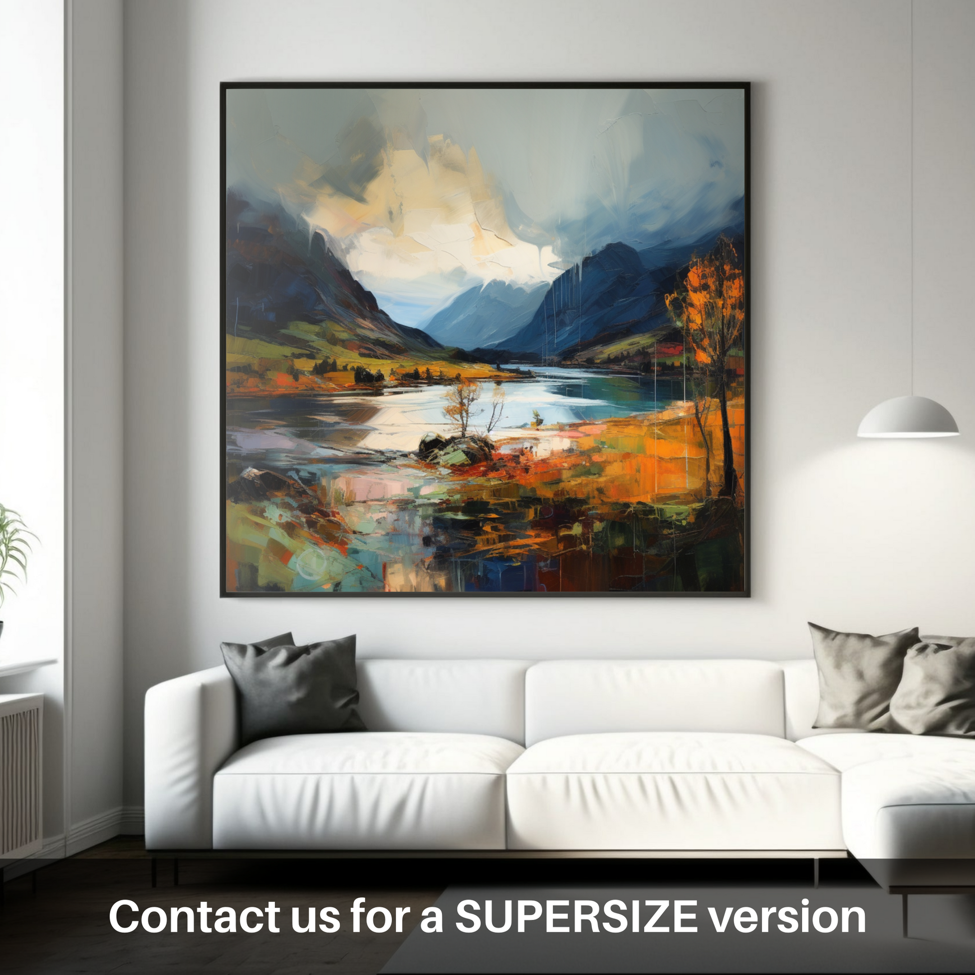 Huge supersize print of Loch Shiel, Highlands