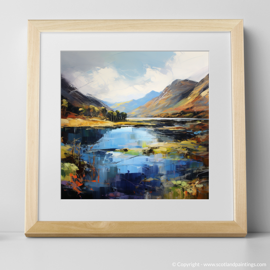 Art Print of Loch Shiel, Highlands with a natural frame