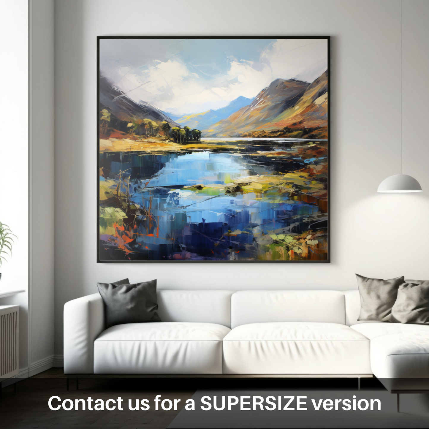 Huge supersize print of Loch Shiel, Highlands
