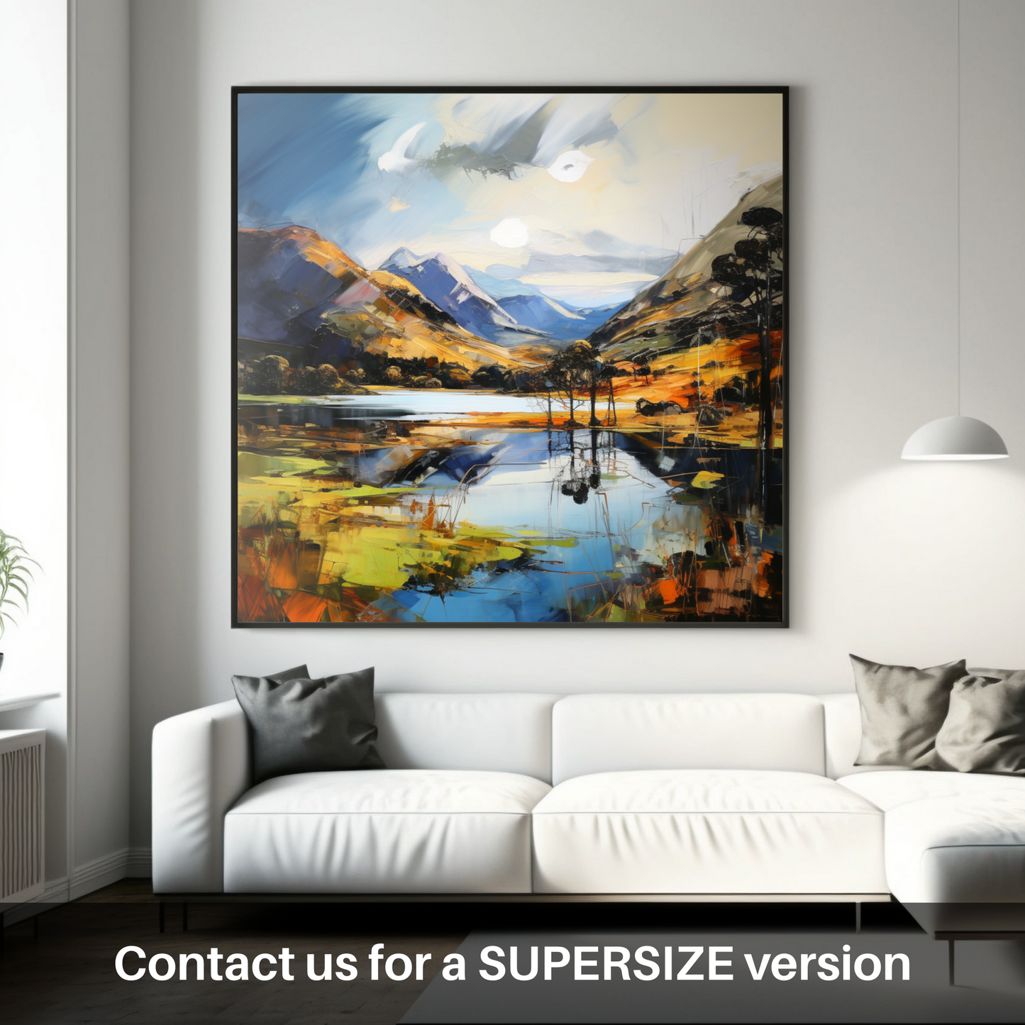 Huge supersize print of Loch Shiel, Highlands