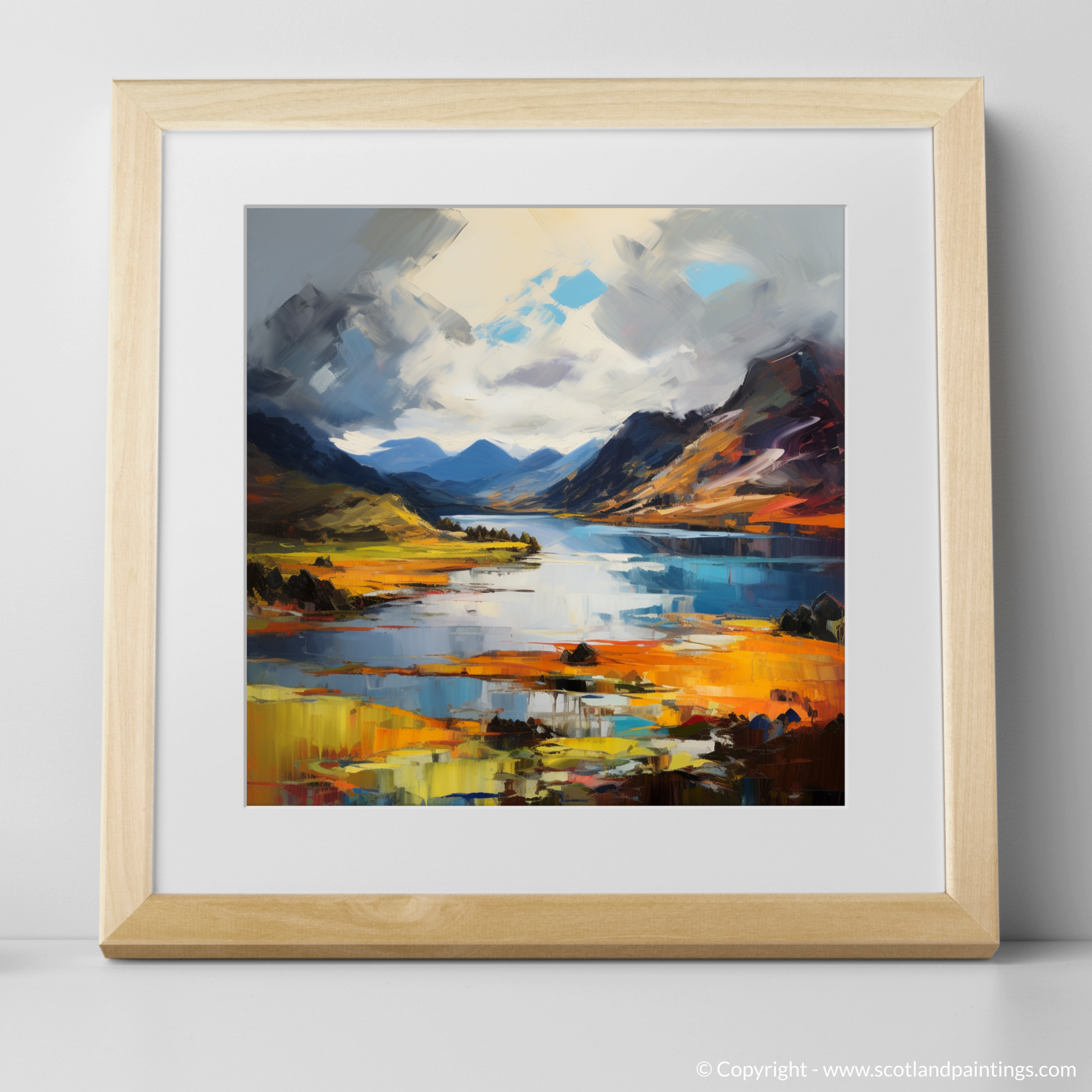 Art Print of Loch Shiel, Highlands with a natural frame