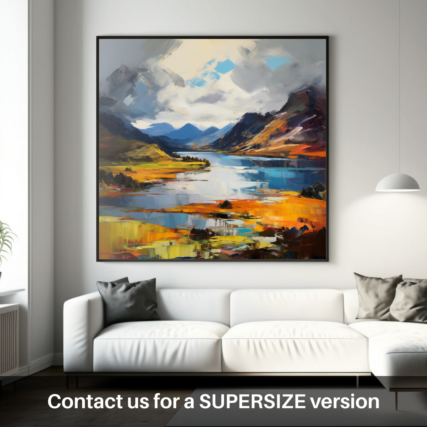 Huge supersize print of Loch Shiel, Highlands