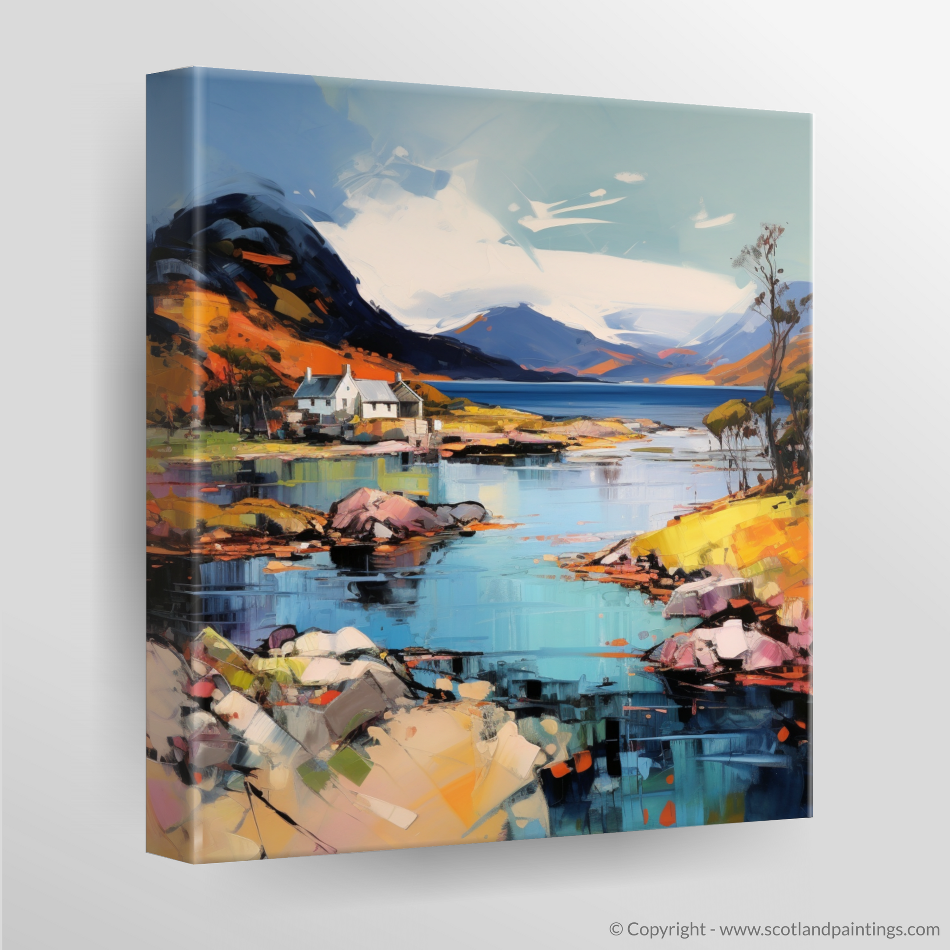 Canvas Print of Shieldaig Bay, Wester Ross