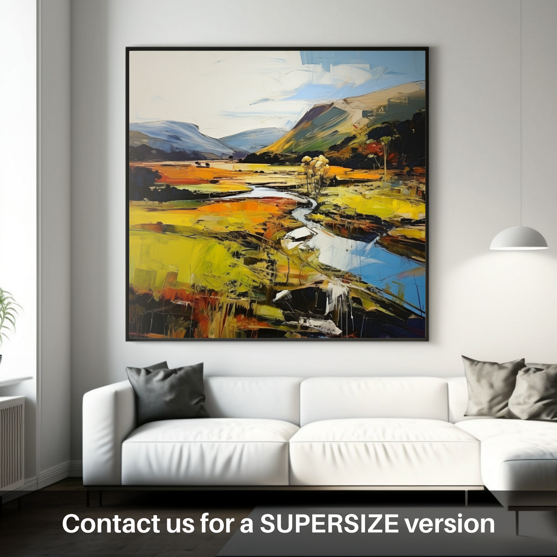 Huge supersize print of Glen Esk, Angus