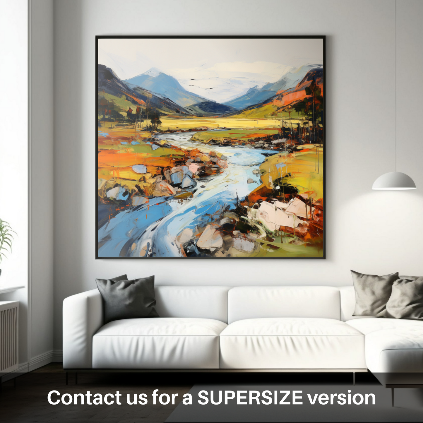 Huge supersize print of Glen Esk, Angus