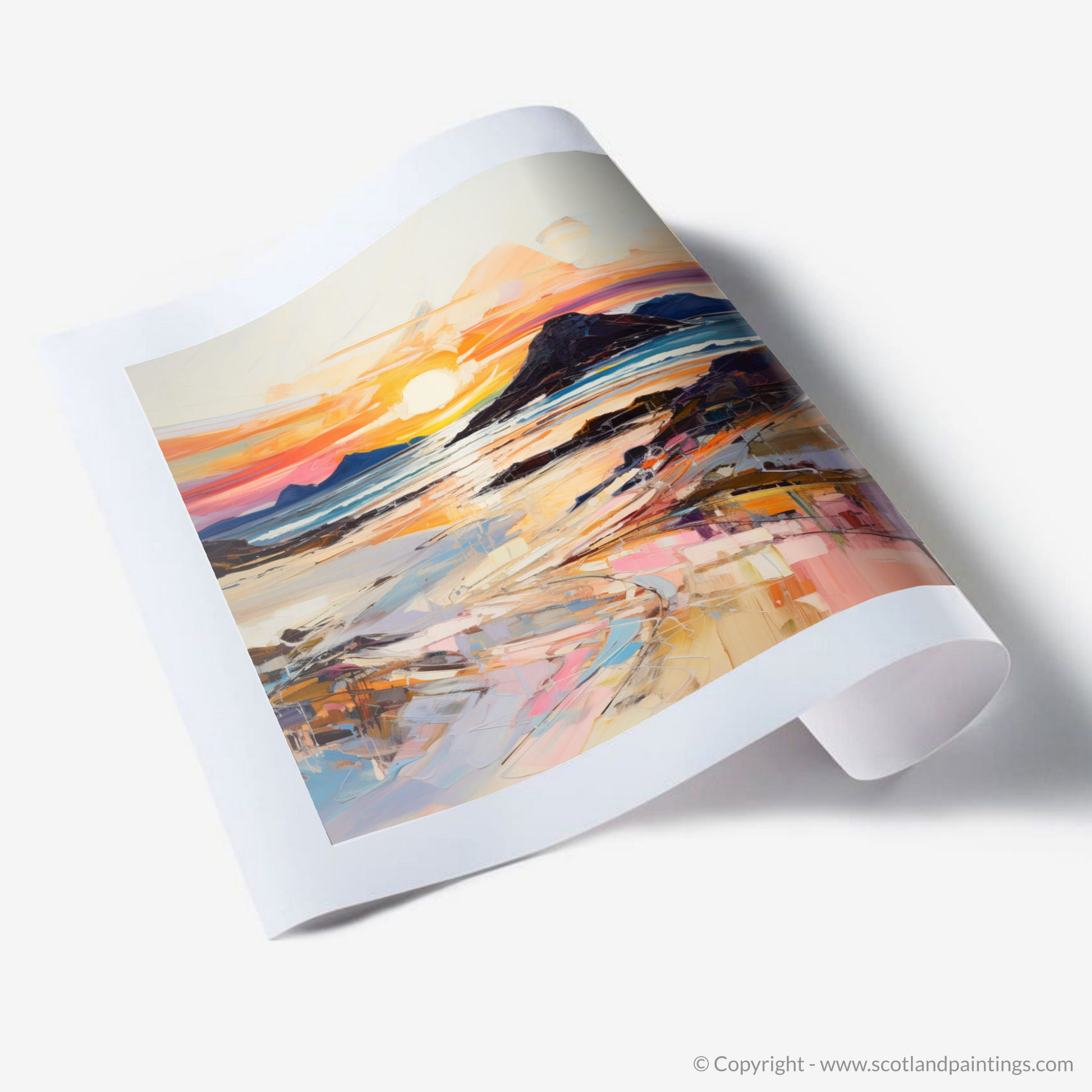 Art Print of Traigh Mhor at sunset