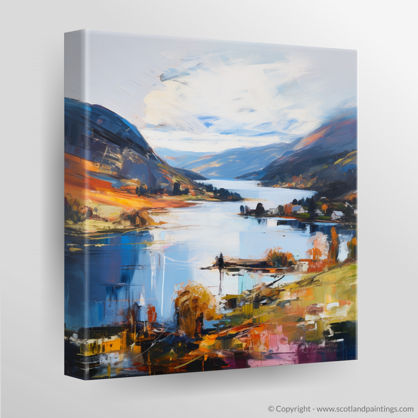 Canvas Print of Loch Earn, Perth and Kinross