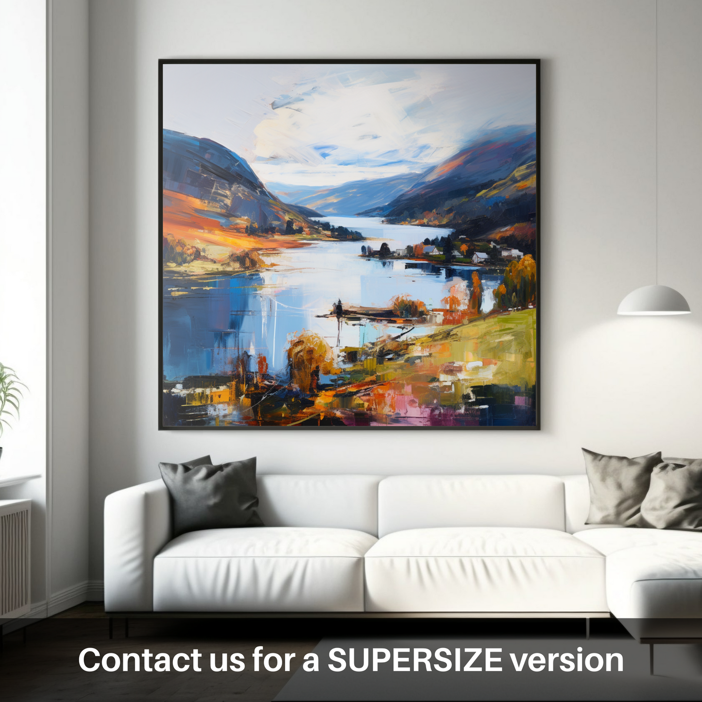Huge supersize print of Loch Earn, Perth and Kinross