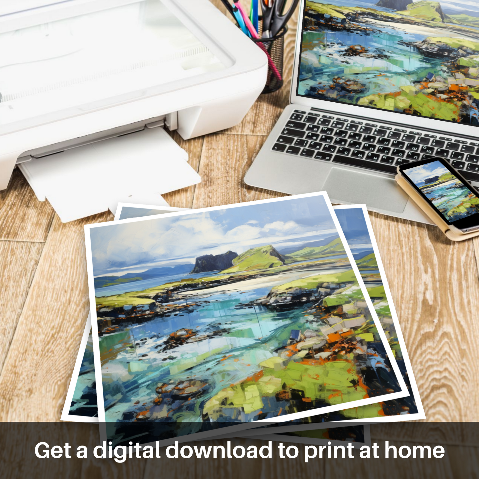 Downloadable and printable picture of Isle of Canna, Inner Hebrides