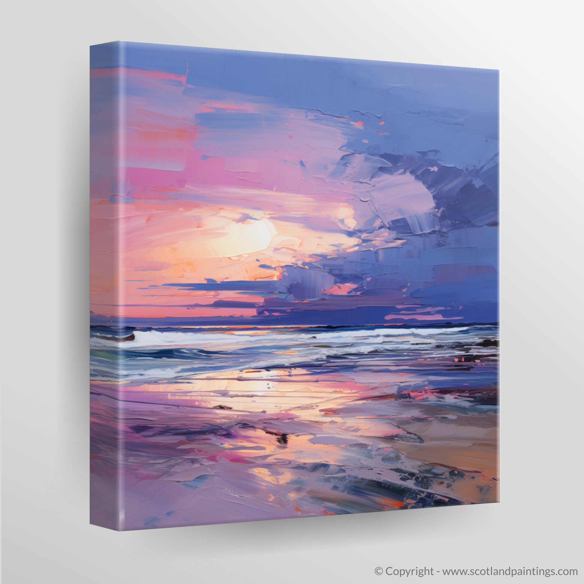 Canvas Print of Balmedie Beach at dusk