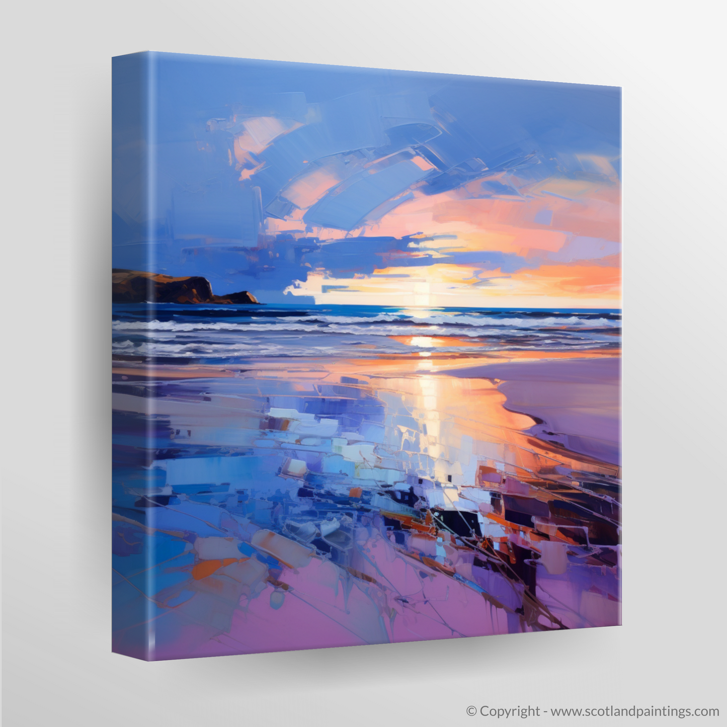 Canvas Print of Balmedie Beach at dusk