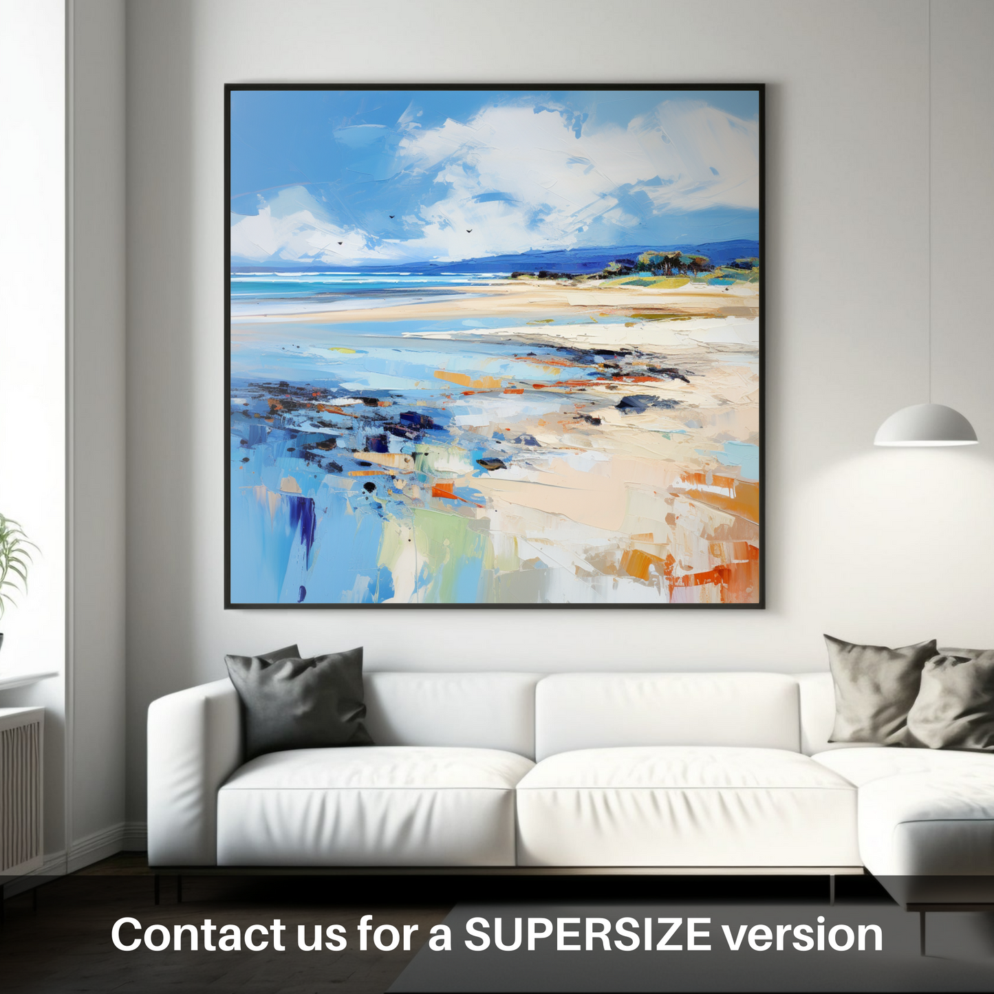 Huge supersize print of Nairn Beach, Nairn