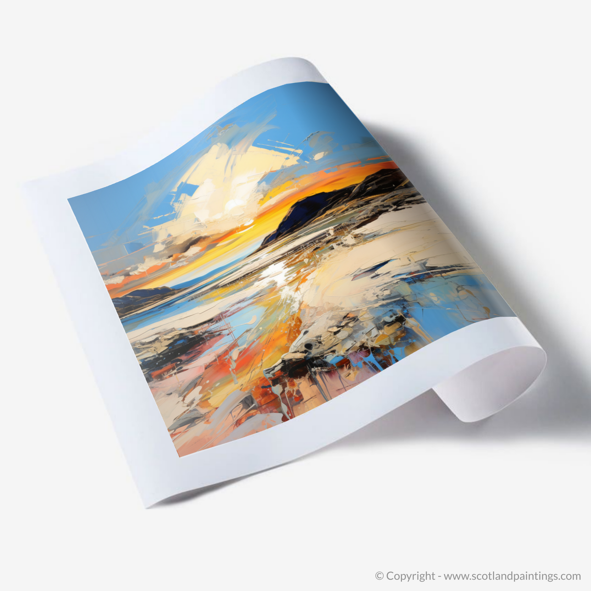 Art Print of Traigh Mhor at golden hour