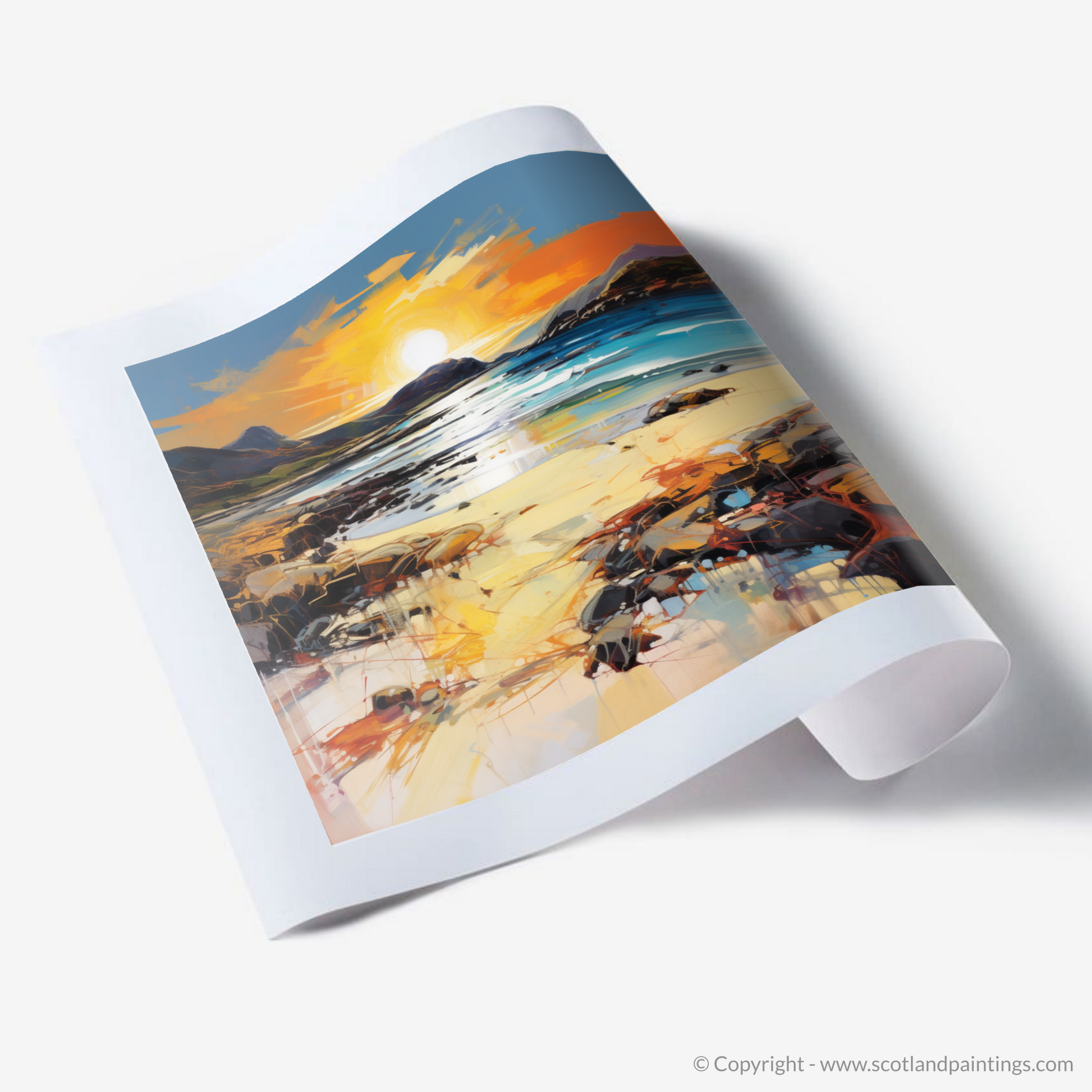 Art Print of Traigh Mhor at golden hour