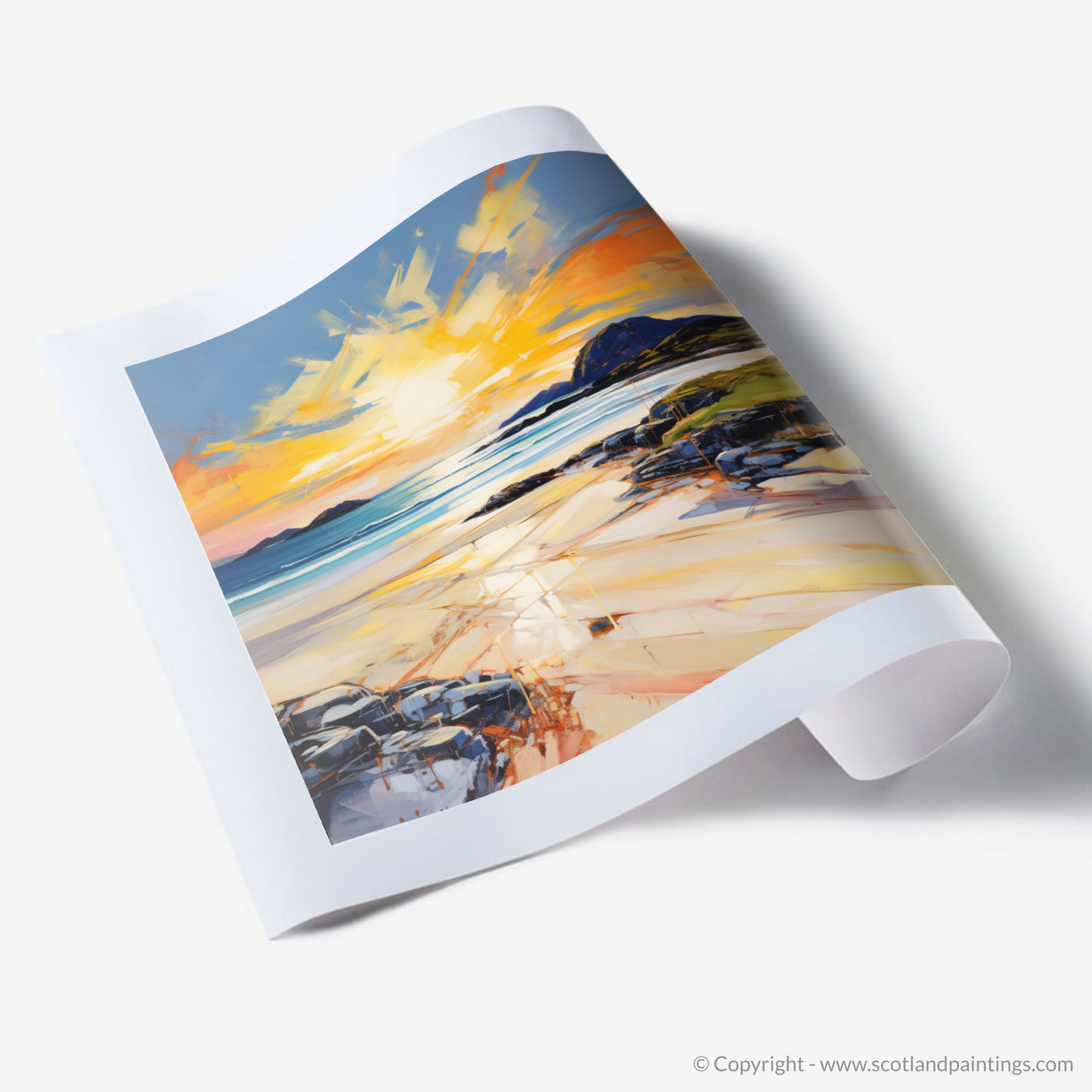 Art Print of Traigh Mhor at golden hour