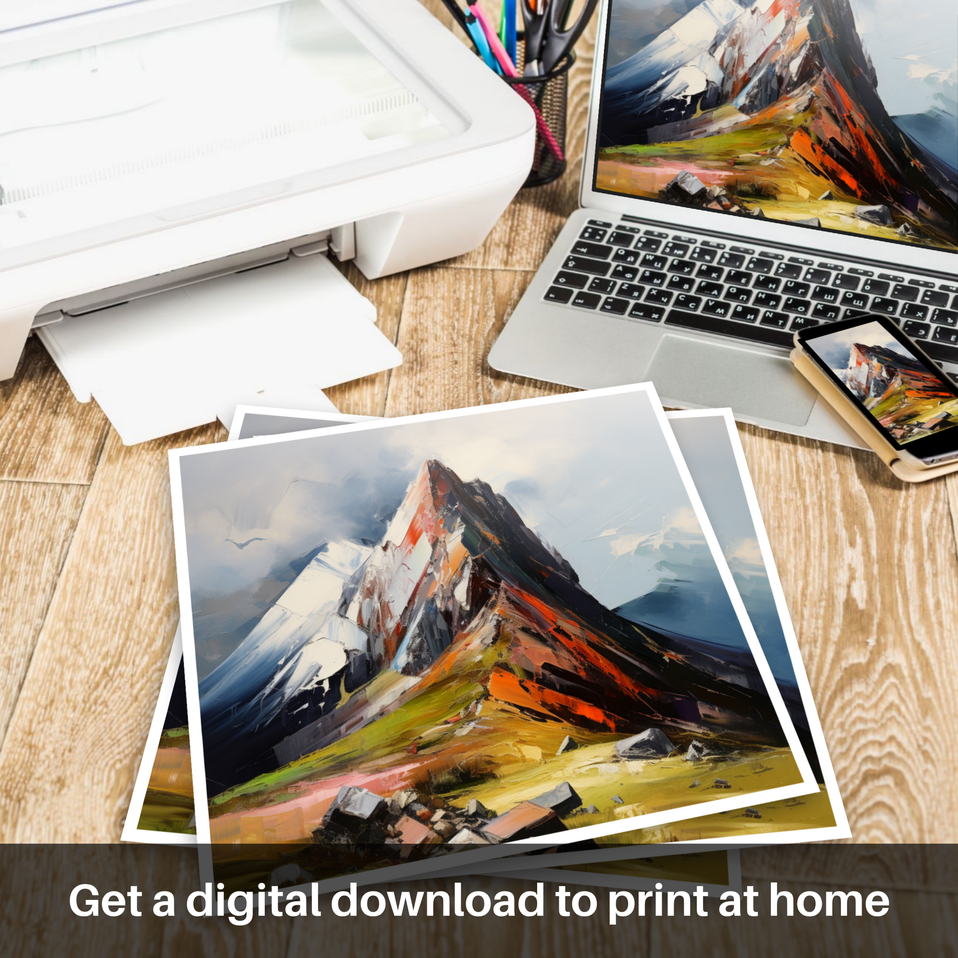 Downloadable and printable picture of Cairn Gorm, Highlands