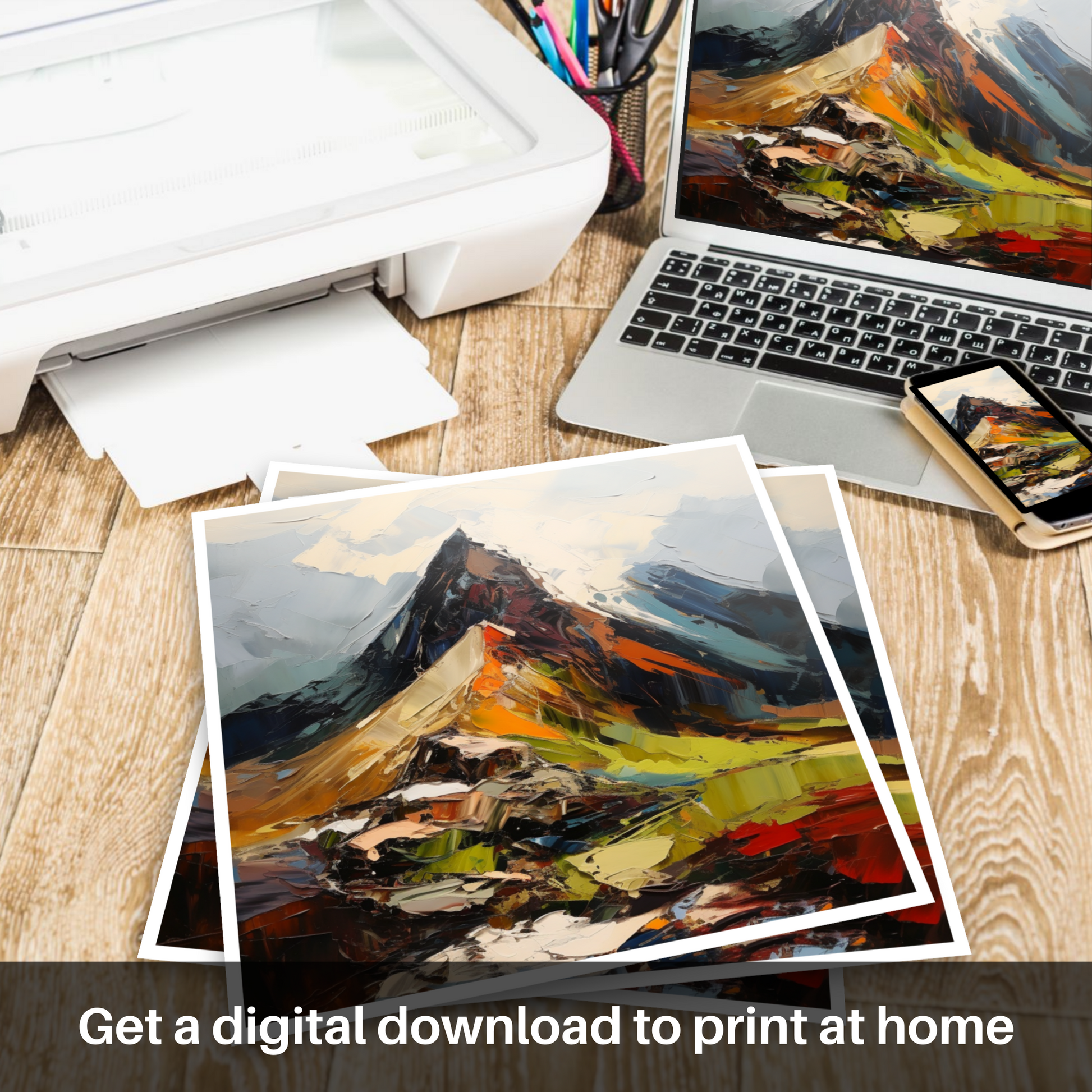 Downloadable and printable picture of Cairn Gorm, Highlands