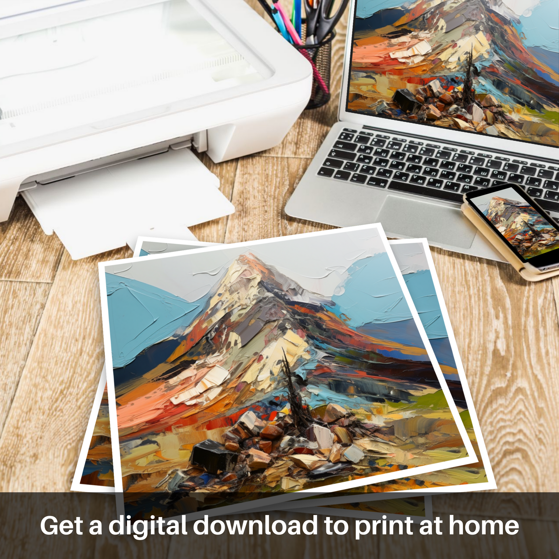 Downloadable and printable picture of Cairn Gorm, Highlands