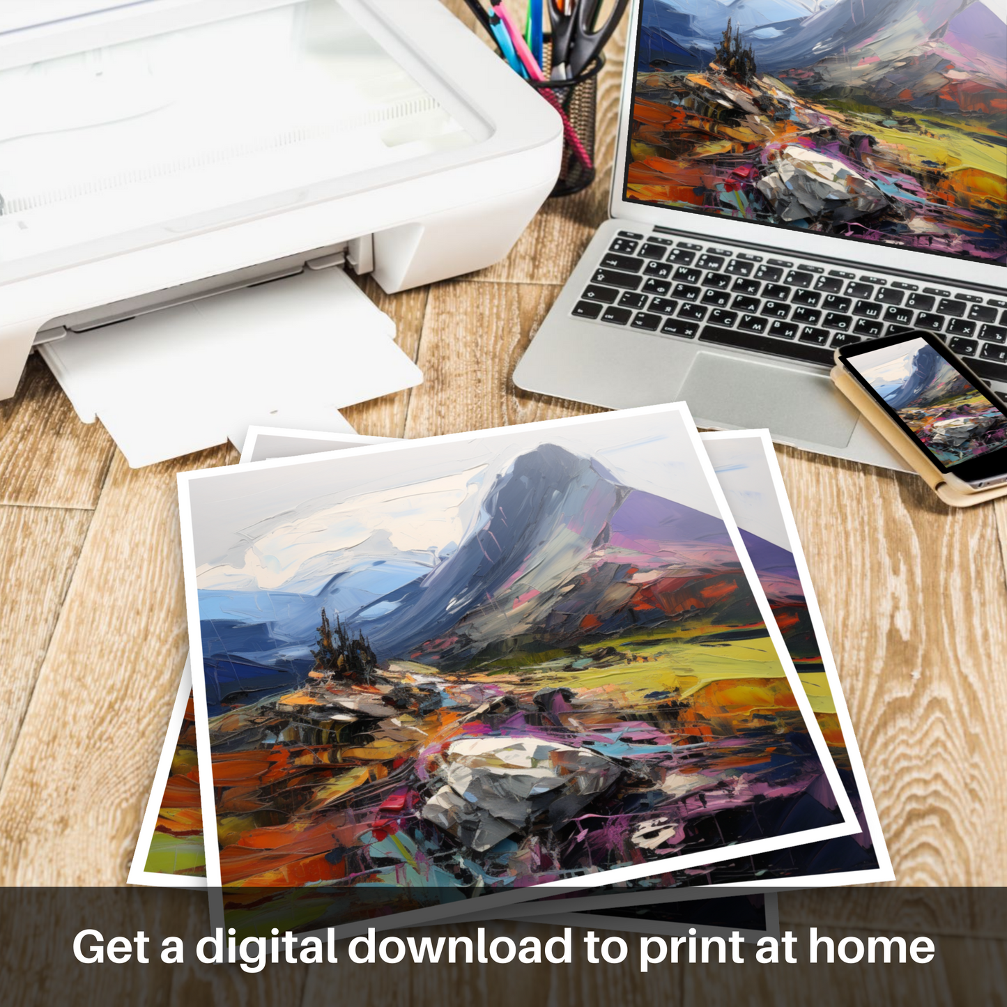 Downloadable and printable picture of Cairn Gorm, Highlands