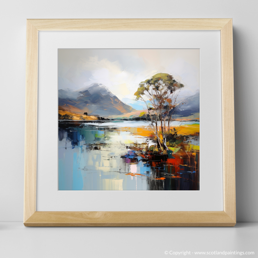 Art Print of Loch Leven, Highlands with a natural frame