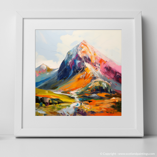 Art Print of Stob Binnein with a white frame