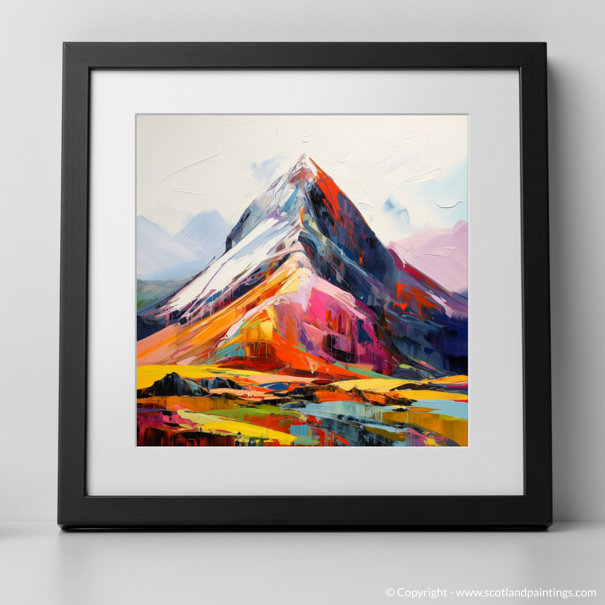 Art Print of Stob Binnein with a black frame