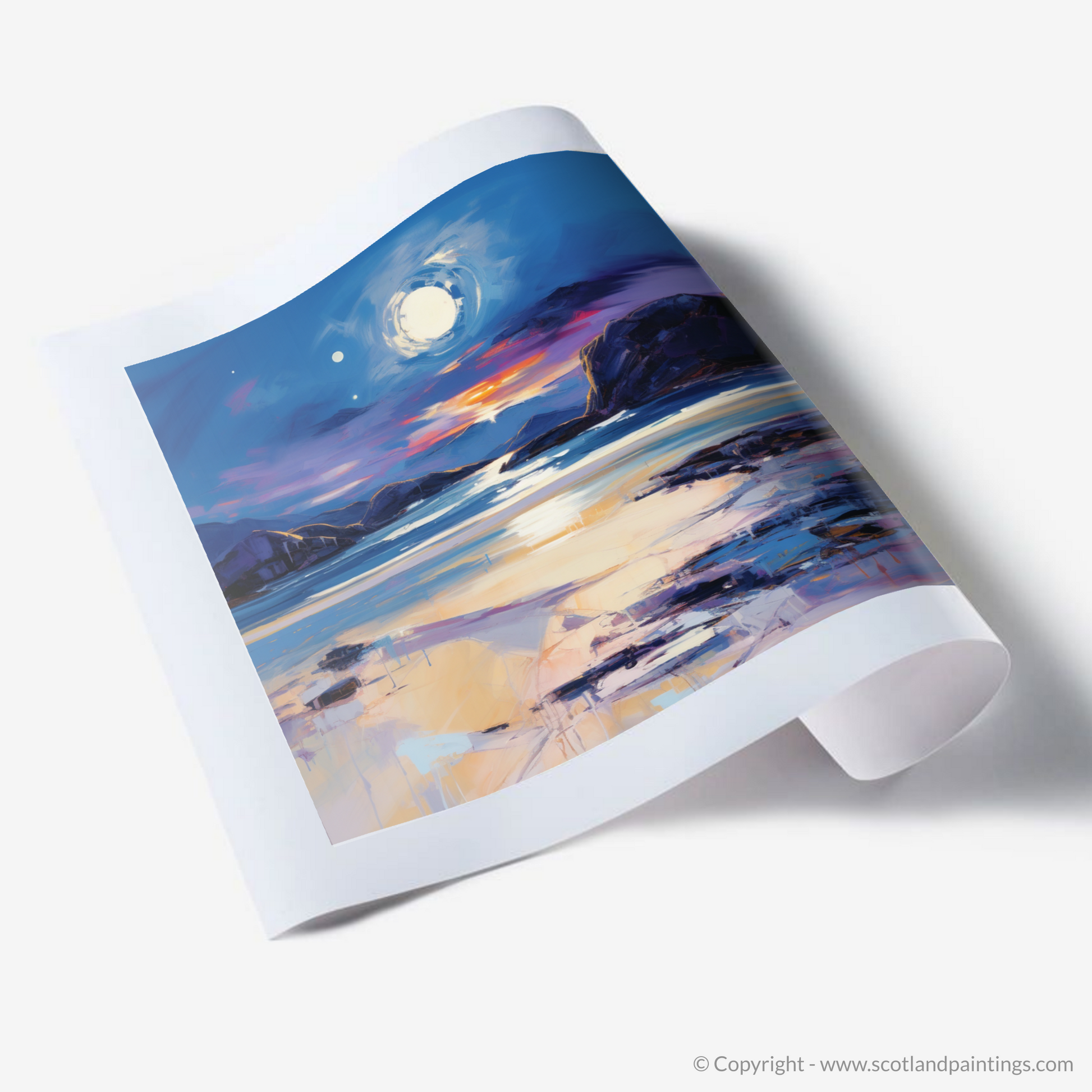 Art Print of Traigh Mhor at dusk