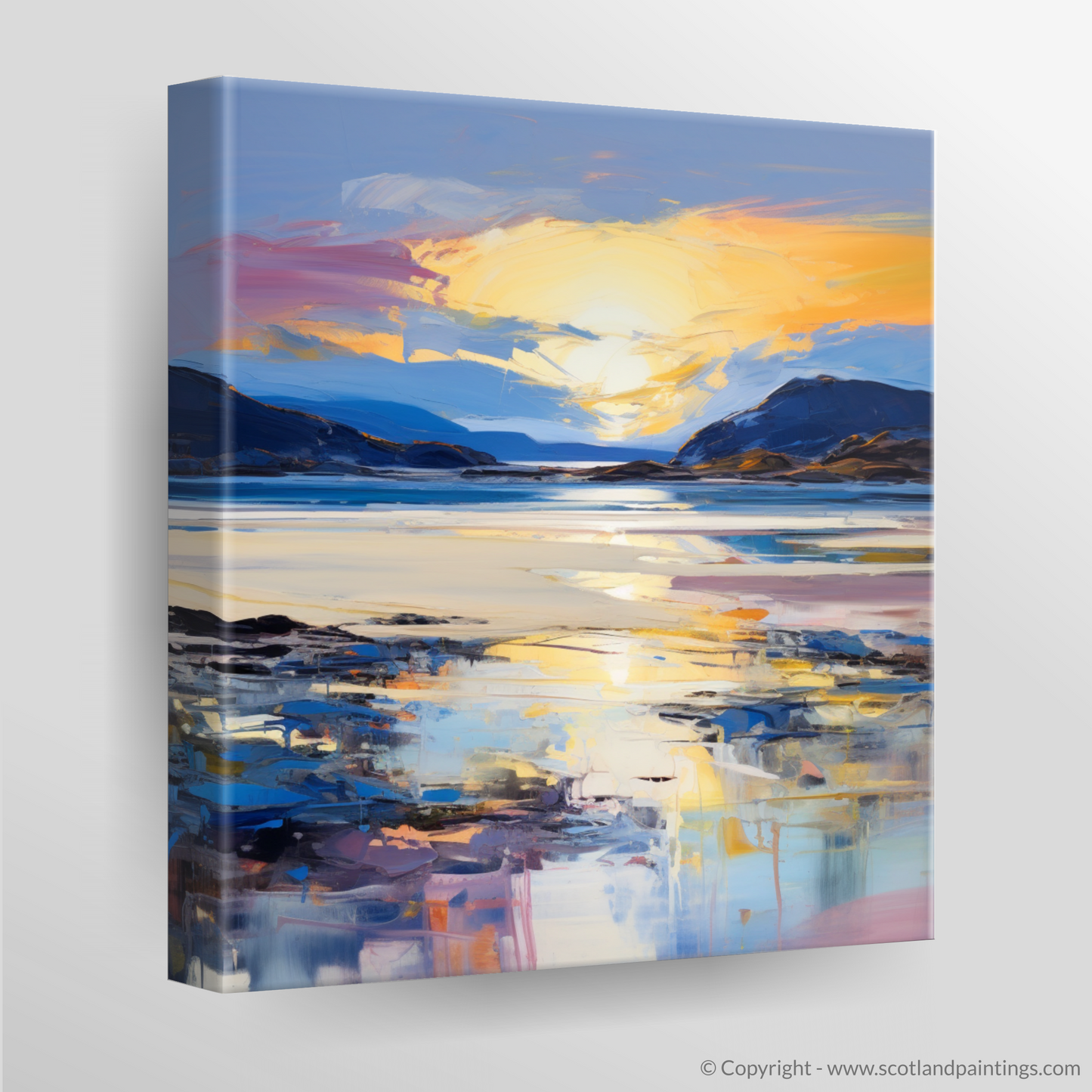 Canvas Print of Traigh Mhor at dusk