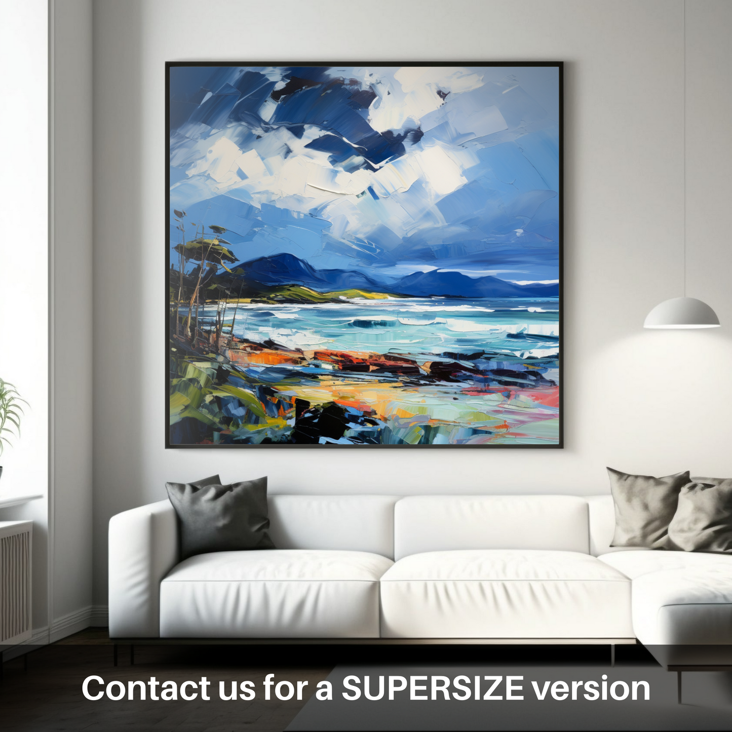 Huge supersize print of Ardalanish Bay with a stormy sky