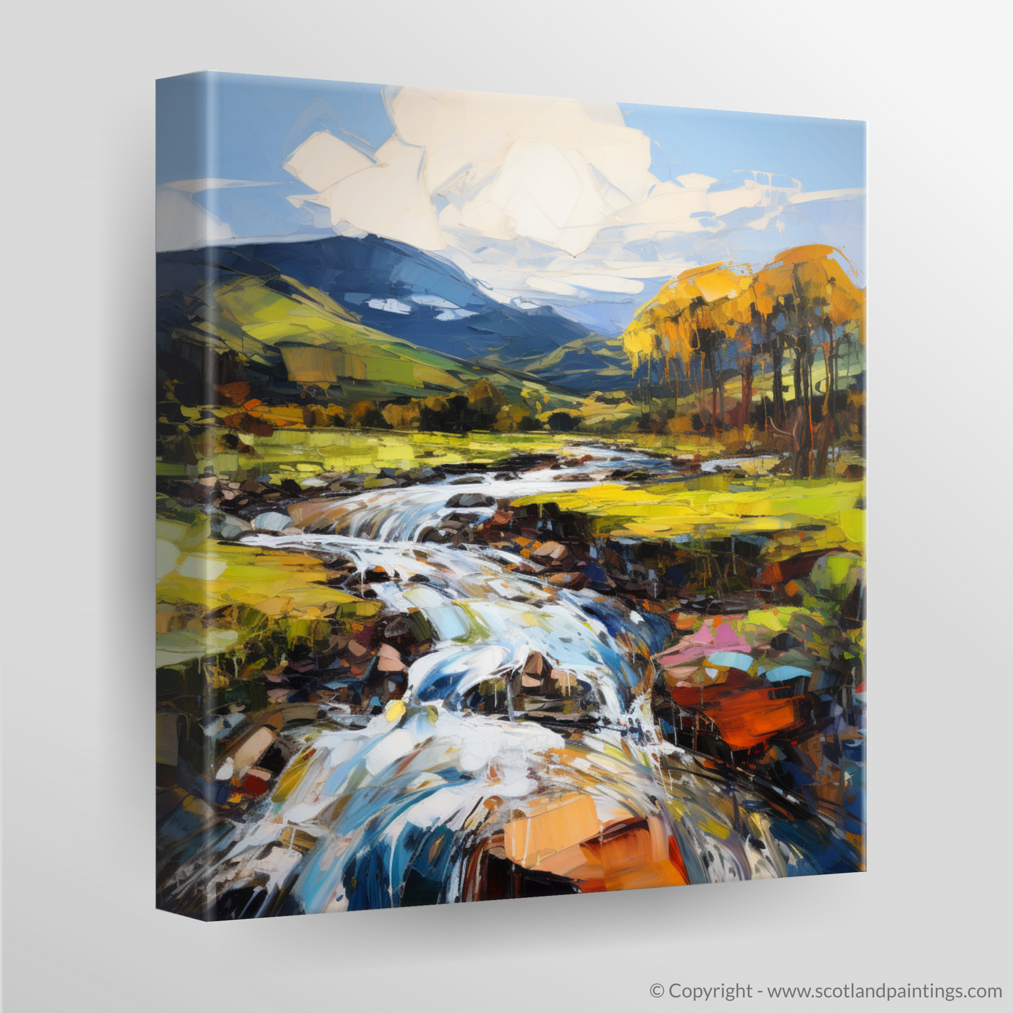 Canvas Print of River Carron, Ross-shire