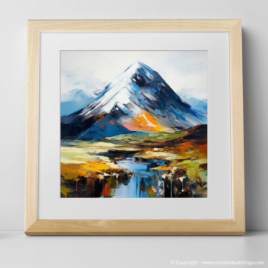 Painting and Art Print of Beinn a' Chròin. Beinn a' Chròin Unleashed: An Expressionist Ode to the Scottish Highlands.