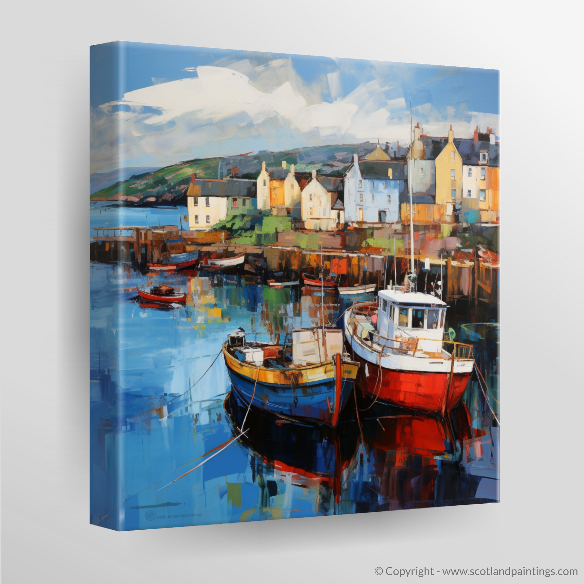 Canvas Print of Millport Harbour, Isle of Cumbrae