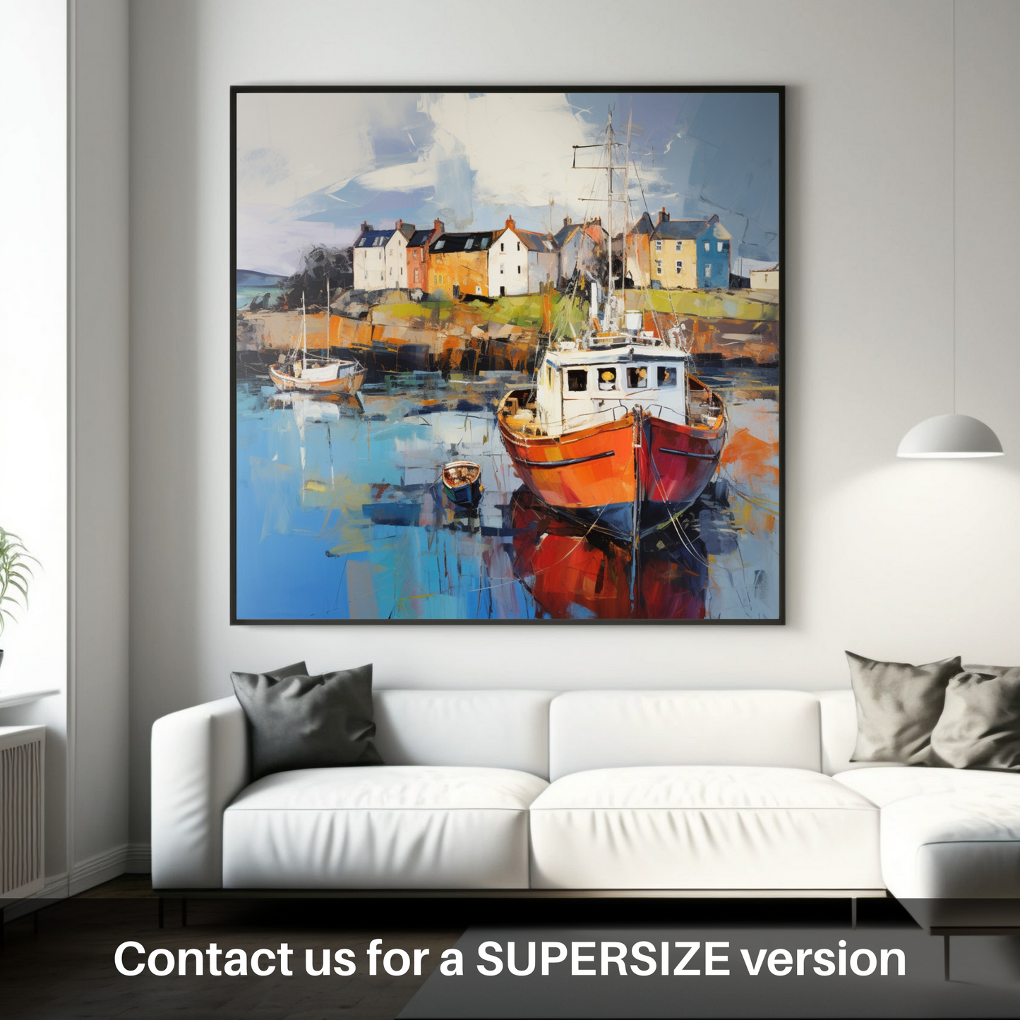 Huge supersize print of Millport Harbour, Isle of Cumbrae