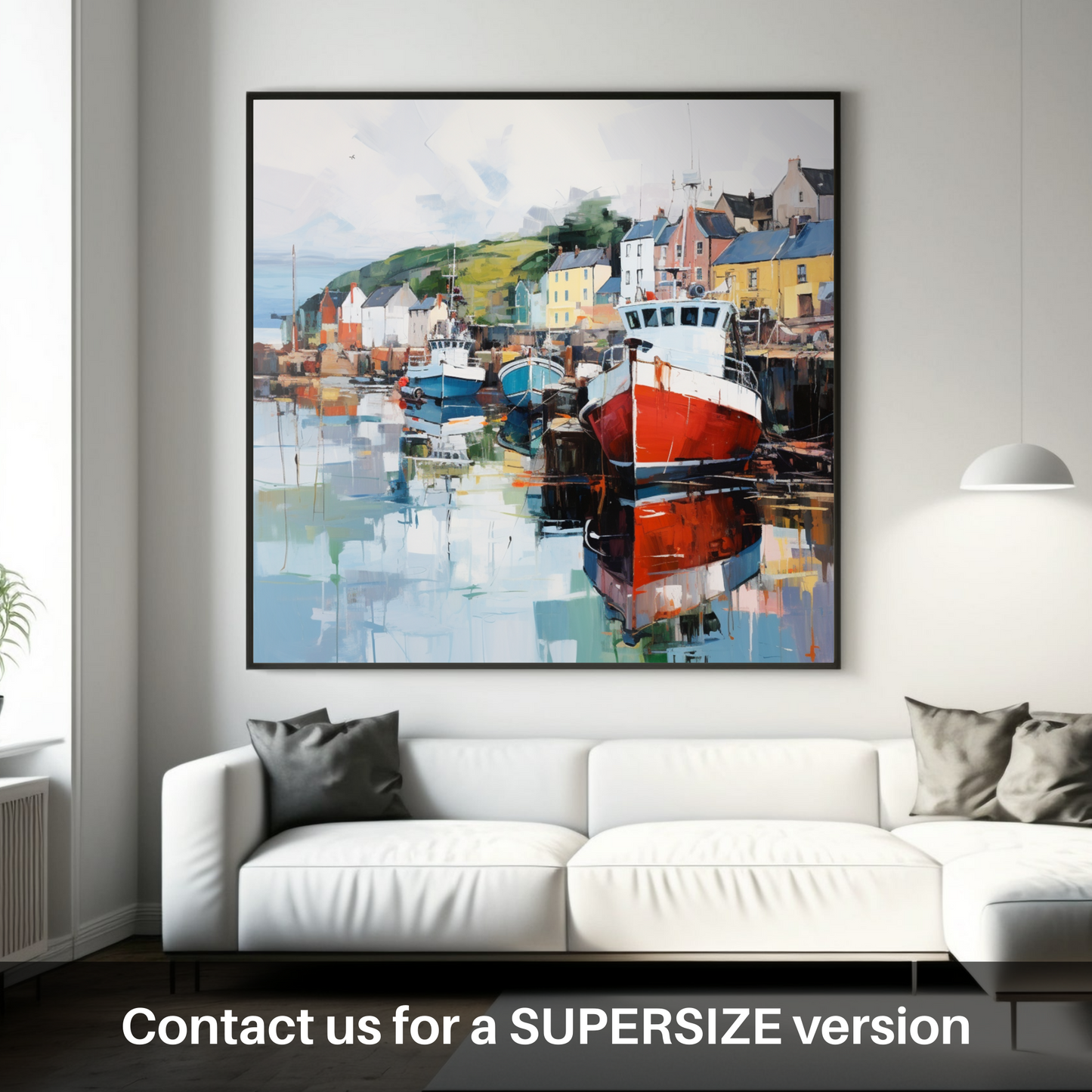 Huge supersize print of Millport Harbour, Isle of Cumbrae