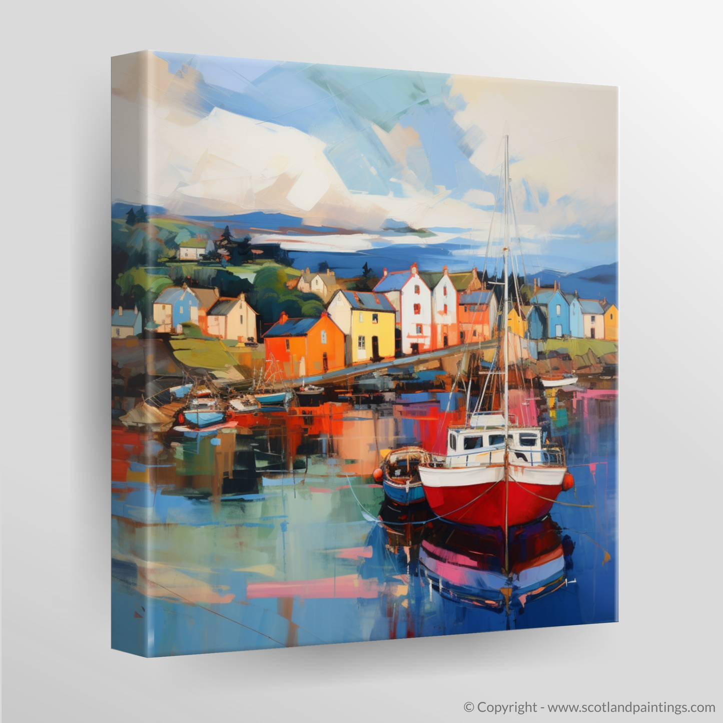 Canvas Print of Millport Harbour, Isle of Cumbrae