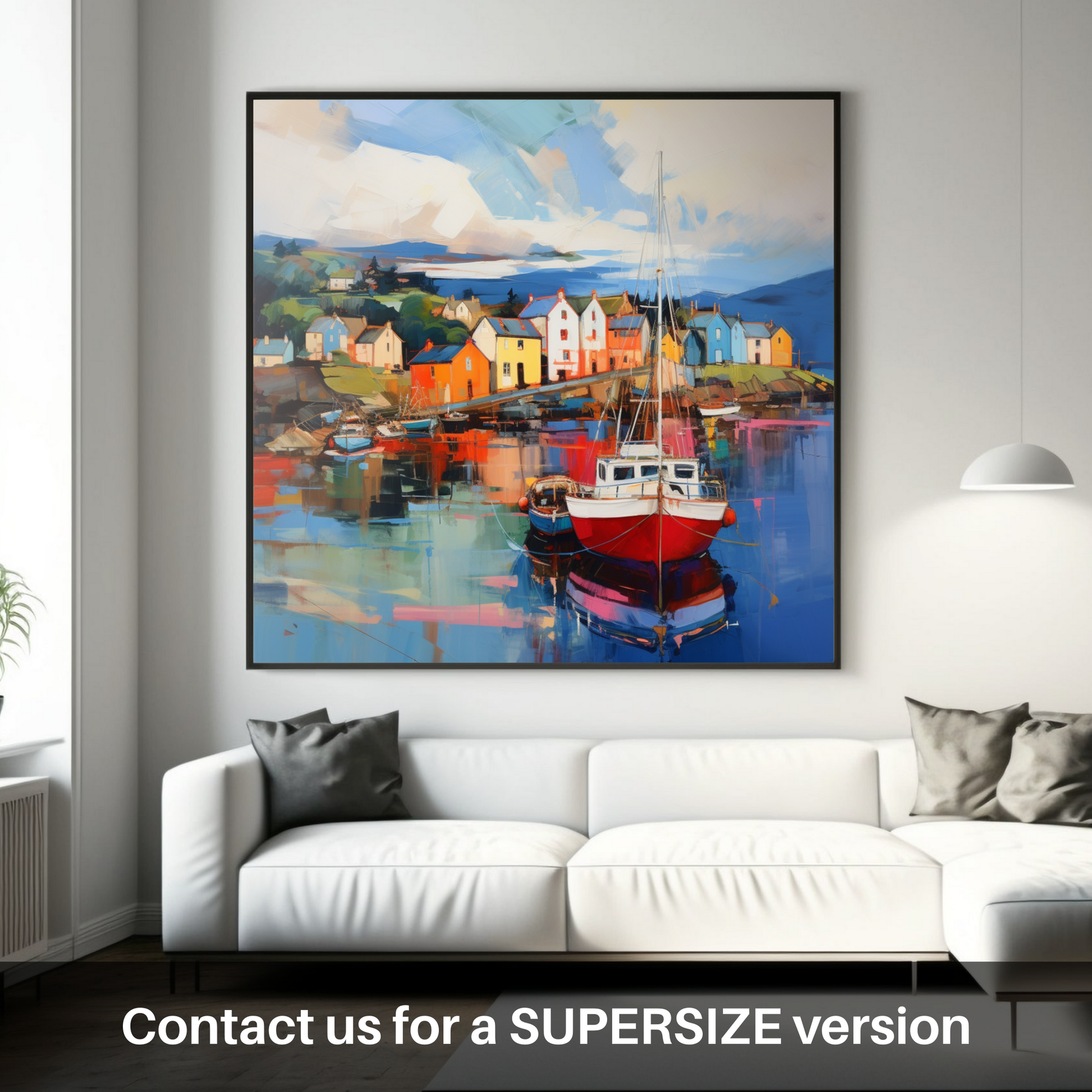 Huge supersize print of Millport Harbour, Isle of Cumbrae