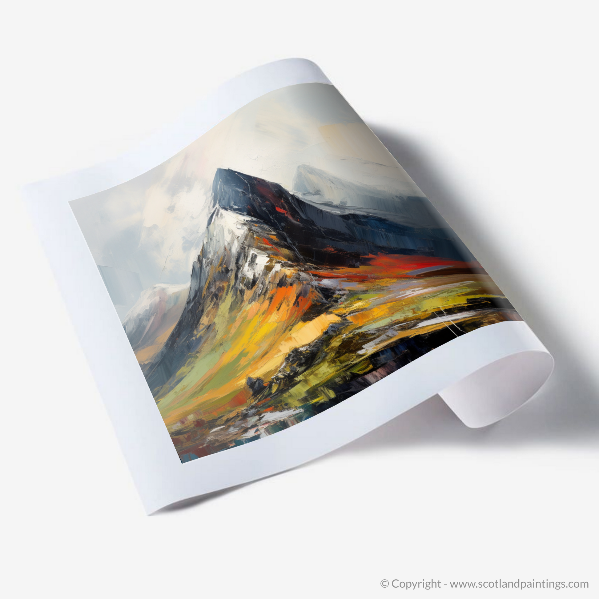 Art Print of Sgurr a' Mhaim, Highlands.