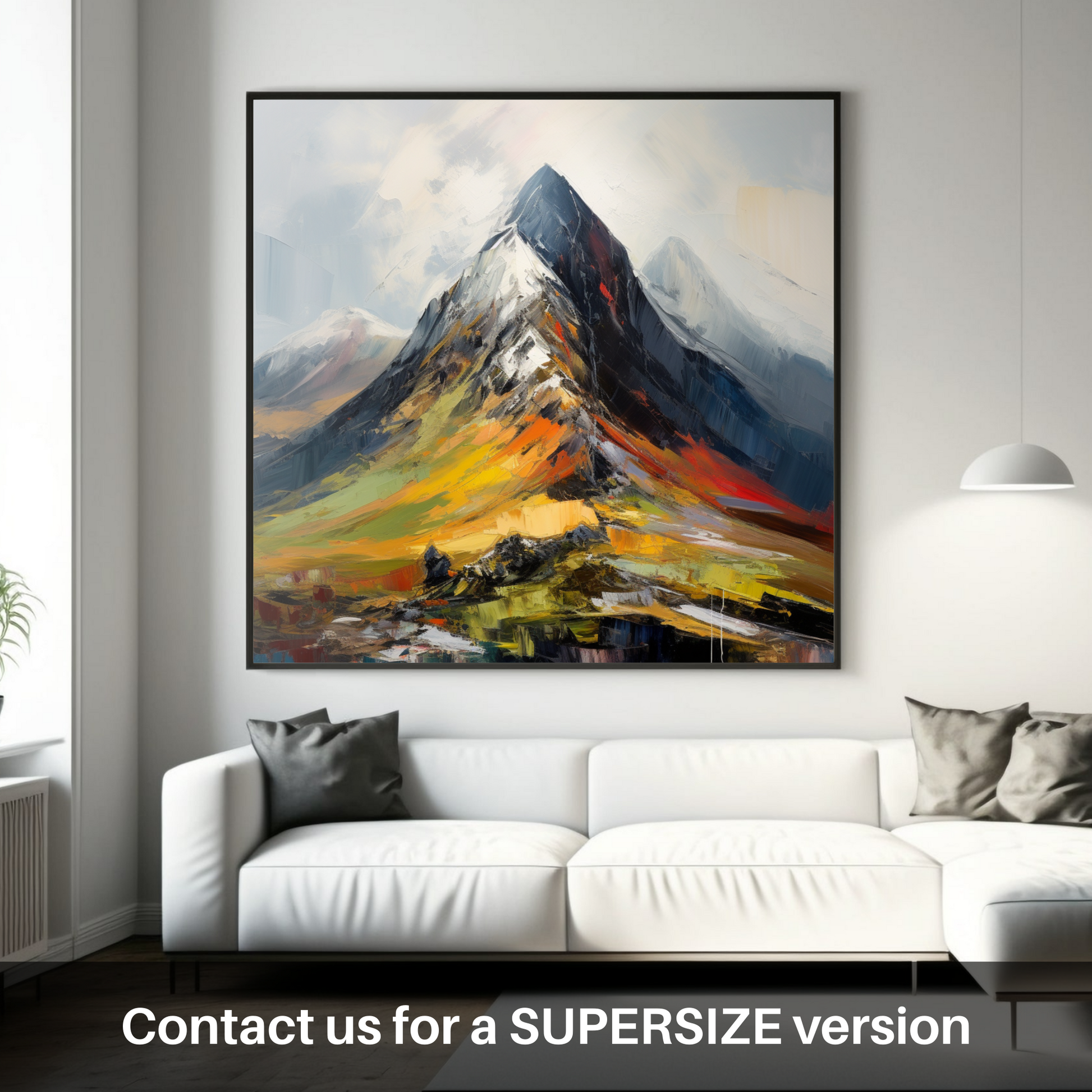 Huge supersize print of Sgurr a' Mhaim, Highlands.