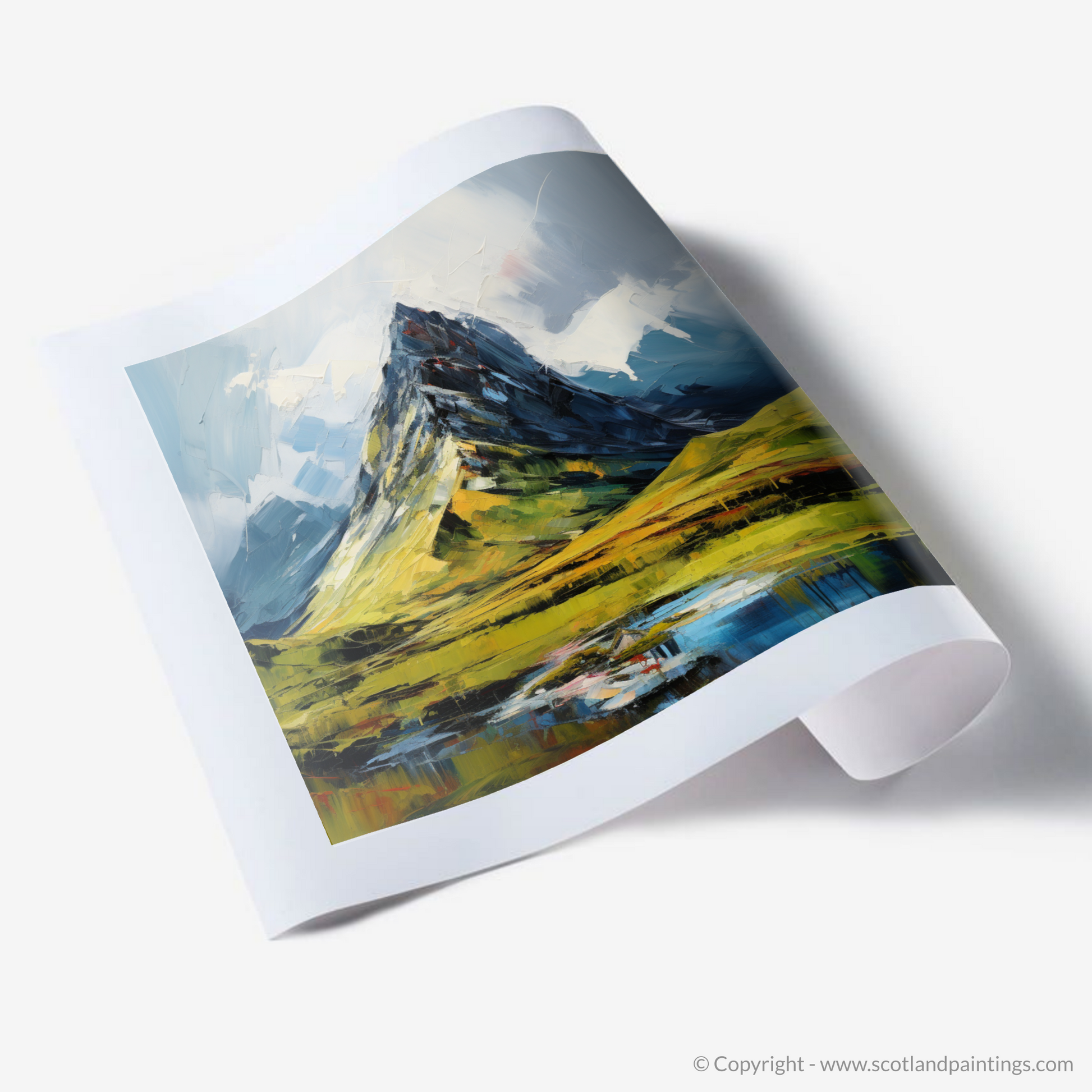 Art Print of Sgurr a' Mhaim, Highlands.