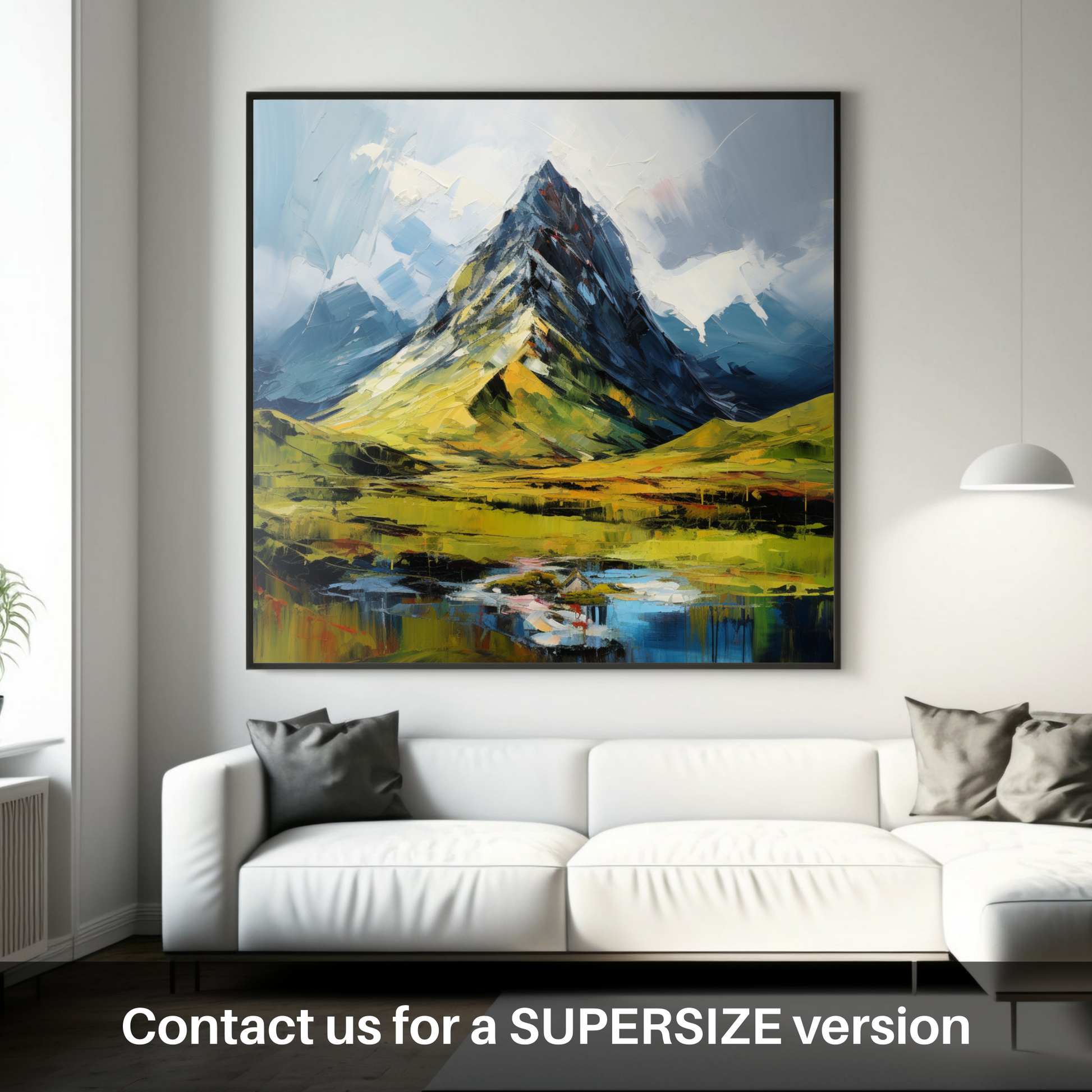 Huge supersize print of Sgurr a' Mhaim, Highlands.