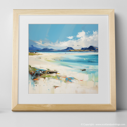 Art Print of Mellon Udrigle Beach, Wester Ross with a natural frame