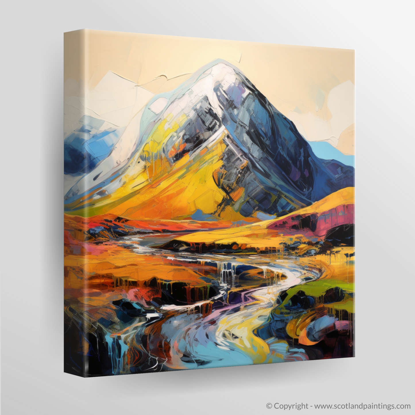 Canvas Print of Stob Coire Raineach (Buachaille Etive Beag)