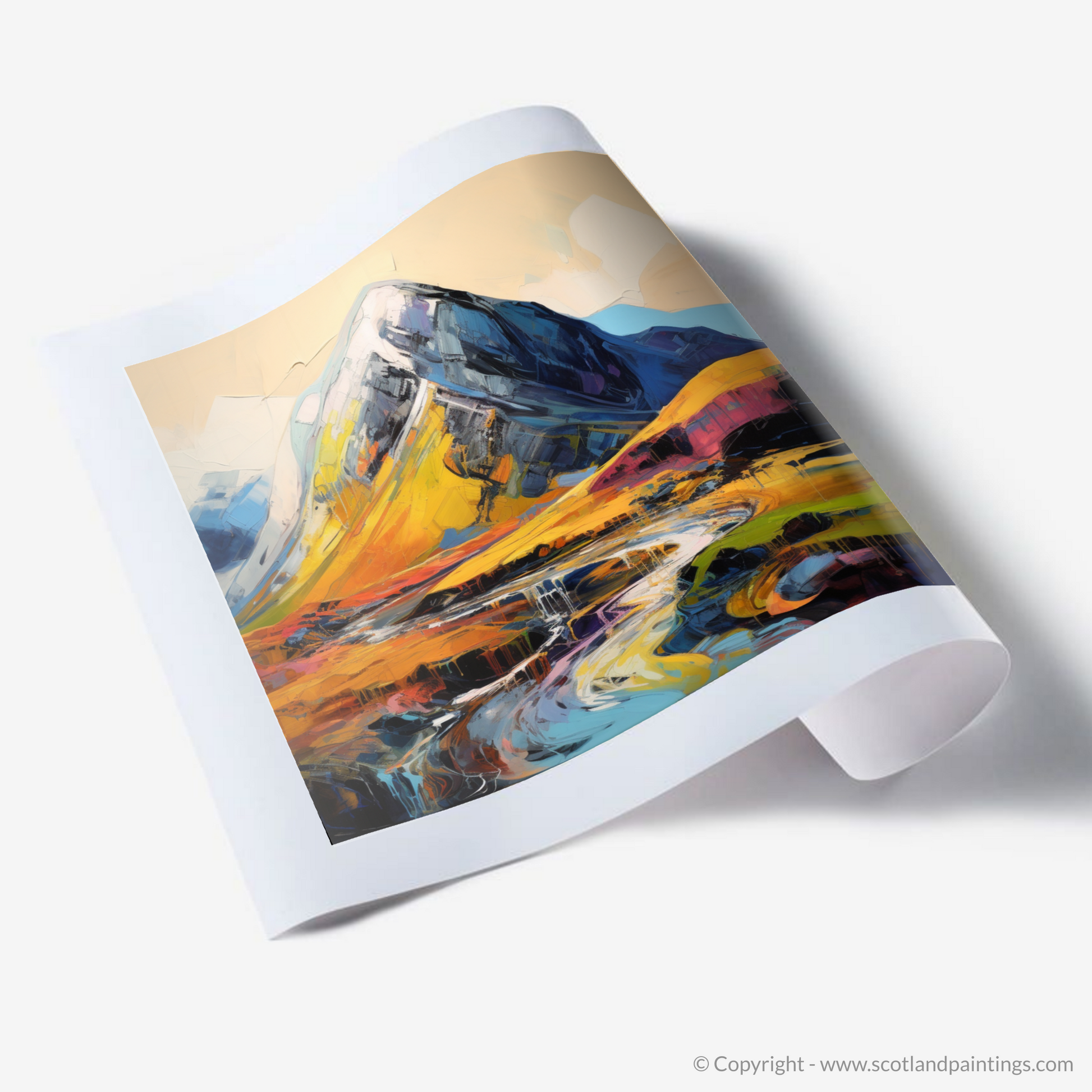 Art Print of Stob Coire Raineach (Buachaille Etive Beag)