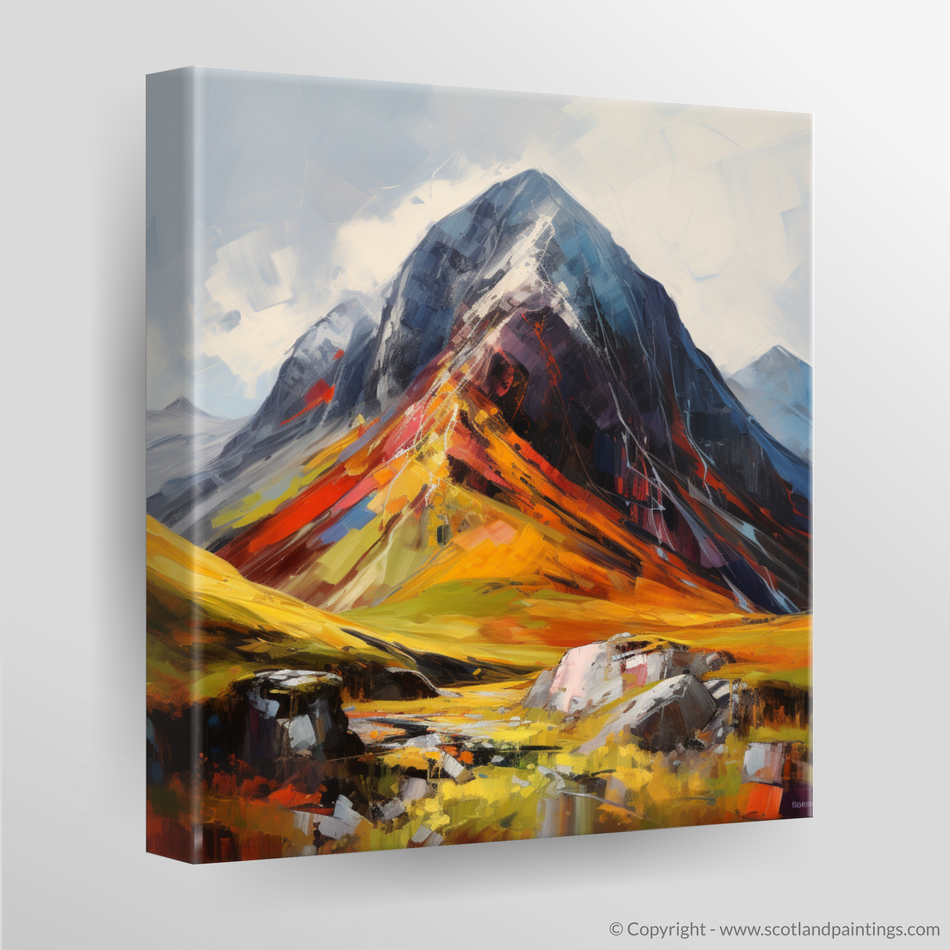 Canvas Print of Stob Coire Raineach (Buachaille Etive Beag)