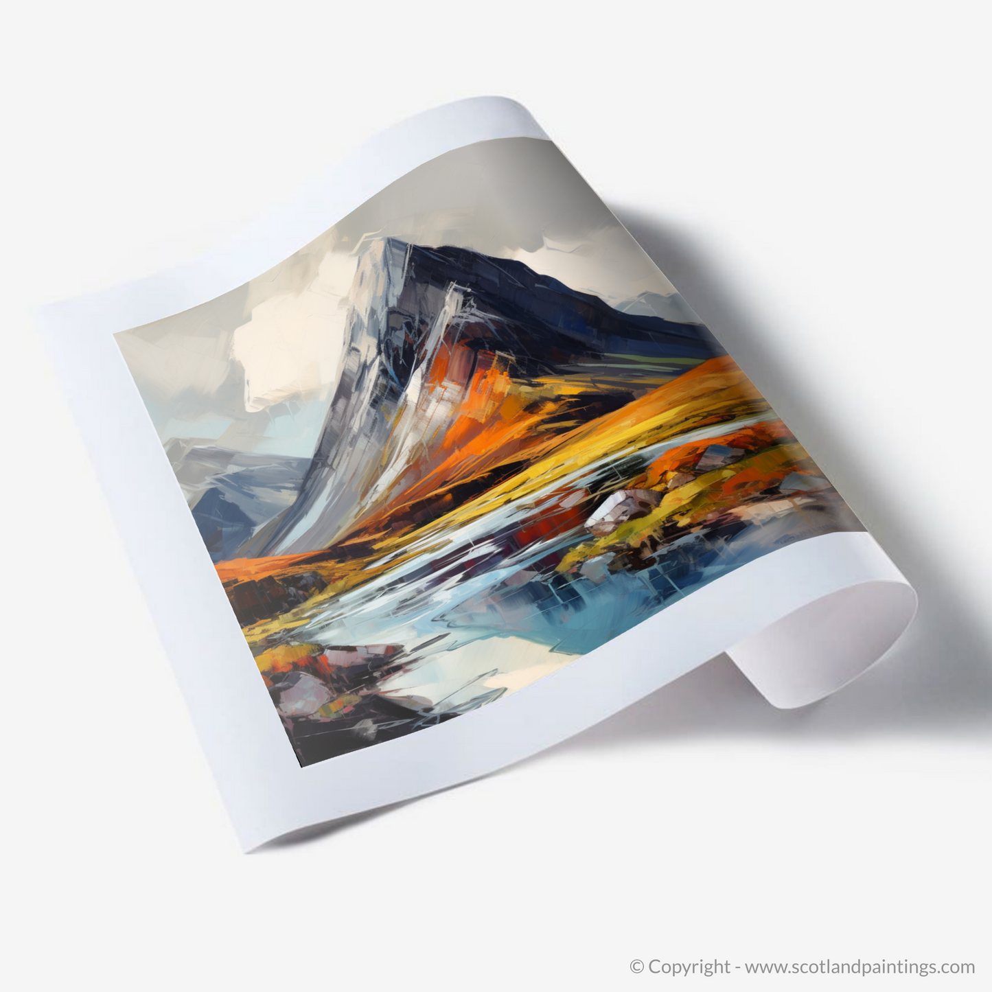 Art Print of Stob Coire Raineach (Buachaille Etive Beag)